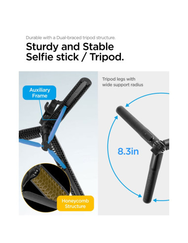Selfie Stick Spigen S560W Bluetooth Czarny