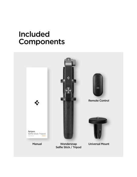 Selfie Stick Spigen S560W Bluetooth Czarny