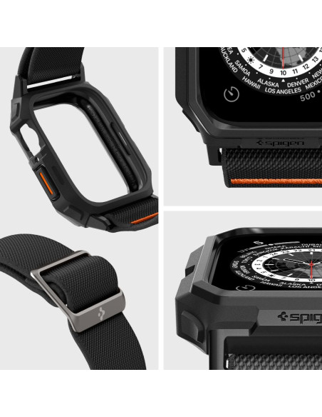 Etui Do Apple Watch 44 / 45 mm Spigen Lite Fit ”Pro” Czarny Matowy