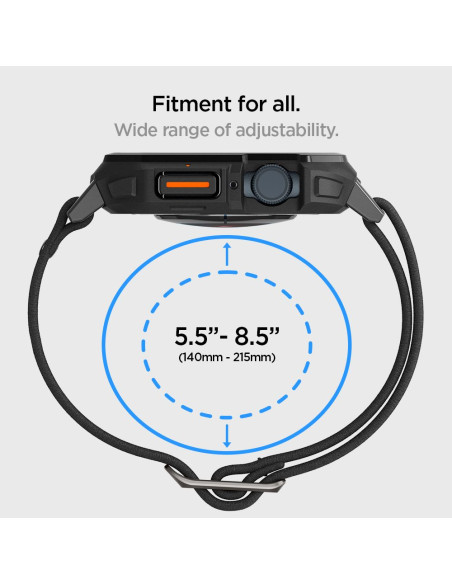 Etui Do Apple Watch 44 / 45 mm Spigen Lite Fit ”Pro” Czarny Matowy