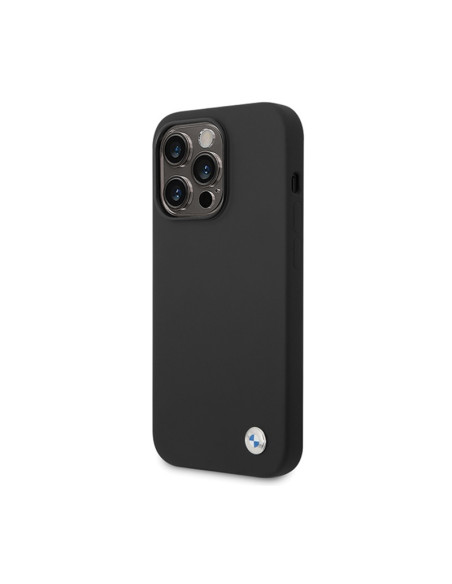 Etui Do iPhone 15 Pro Max BMW Silicone Metal Logo Czarny