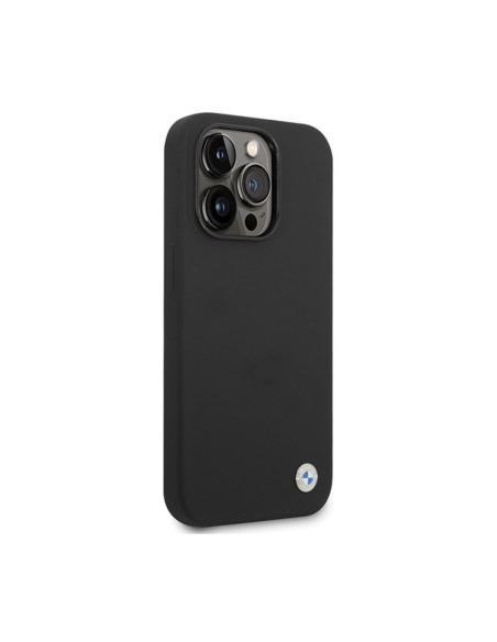 Etui Do iPhone 15 Pro Max BMW Silicone Metal Logo Czarny