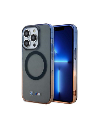 Etui Do iPhone 15 Pro Max BMW Gradient Bumper MagSafe Szary