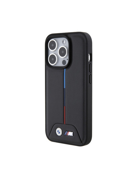 Etui Do iPhone 15 Pro BMW Quilted Tricolor Czarny