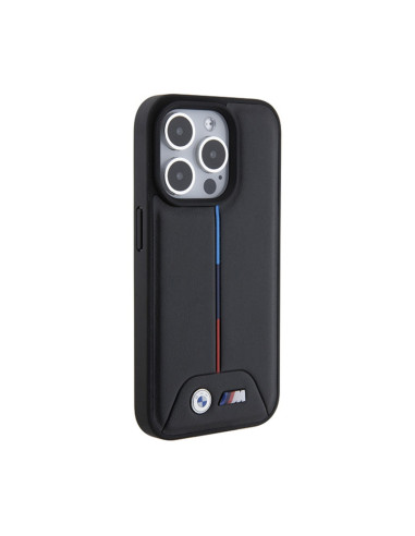 Etui Do iPhone 15 Pro BMW Quilted Tricolor Czarny