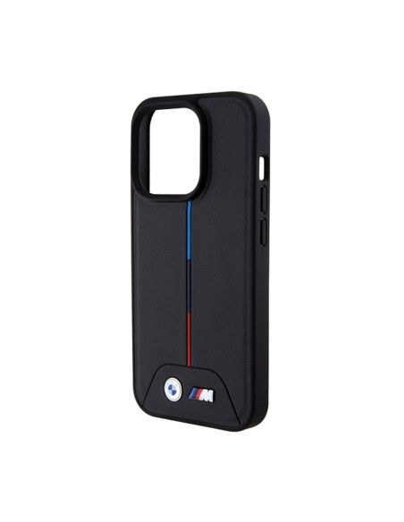 Etui Do iPhone 15 Pro BMW Quilted Tricolor MagSafe Czarny