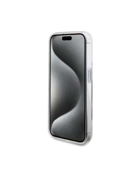 Etui Do iPhone 15 Pro BMW Ring Stand M Collection MagSafe Przezroczysty