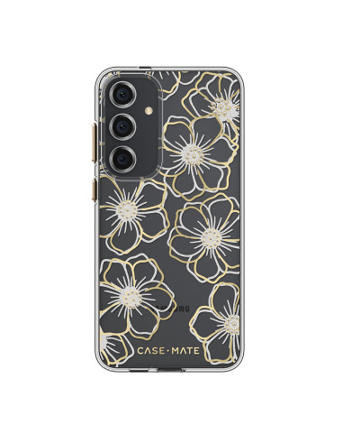 Etui Do Samsung Galaxy S24+ Case-Mate Floral Gems Złoty