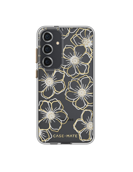 Etui Do Samsung Galaxy S24+ Case-Mate Floral Gems Złoty
