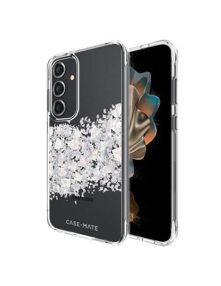 Etui Do Samsung Galaxy S24+ zdobione masą perłową Case-Mate Karat Przezroczysty