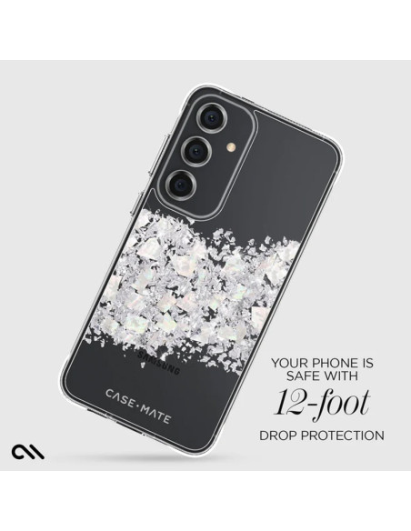 Etui Do Samsung Galaxy S24+ zdobione masą perłową Case-Mate Karat Przezroczysty