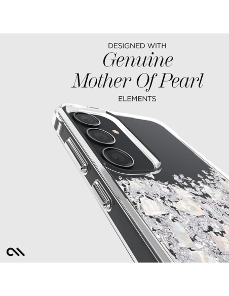 Etui Do Samsung Galaxy S24+ zdobione masą perłową Case-Mate Karat Przezroczysty