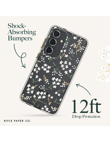 Etui Do Samsung Galaxy S24+ Rifle Paper Clear Przezroczysty