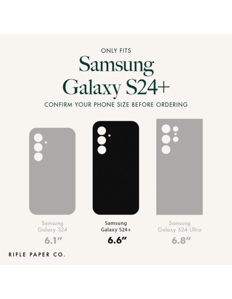 Etui Do Samsung Galaxy S24+ Rifle Paper Clear Przezroczysty