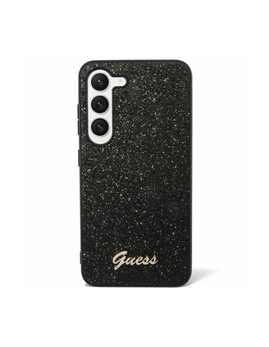 Etui Do Samsung Galaxy S24+ Guess Glitter Flakes Metal Logo Case Czarny