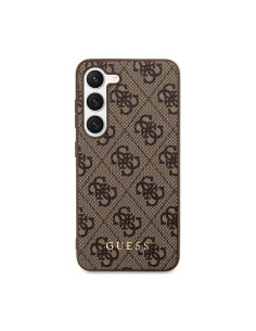 Etui Do Samsung Galaxy S24+ Guess 4G Metal Gold Logo Brązowy