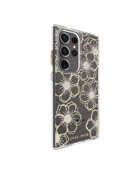 Etui Do Samsung Galaxy S24 Ultra Case-Mate Floral Gems Złoty