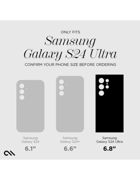 Etui Do Samsung Galaxy S24 Ultra Case-Mate Soap Bubble Przezroczysty