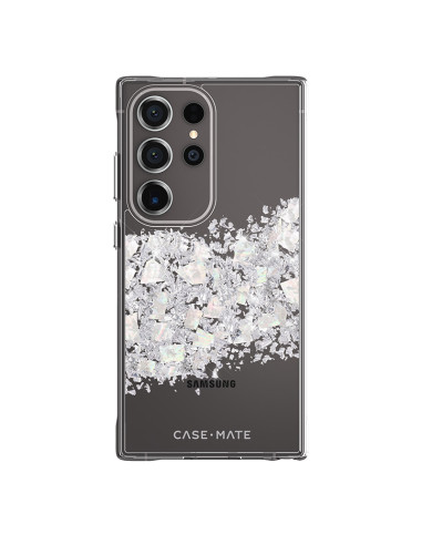 Etui Do Samsung Galaxy S24 Ultra zdobione masą perłową Case-Mate Karat Przezroczysty