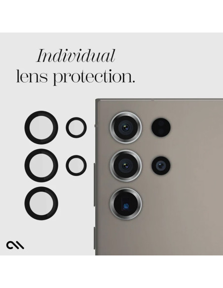 Szkło ochronne na obiektyw aparatu Samsung Galaxy S24 Ultra Case-Mate Aluminum Ring Lens Protector