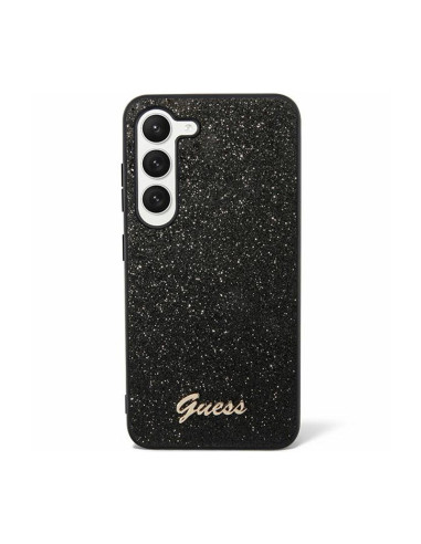 Etui Do Samsung Galaxy S24 Ultra Guess Glitter Flakes Metal Logo Case Czarny