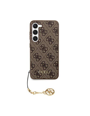 Etui Do Samsung Galaxy S24 Ultra Guess 4G Charms Collection Brązowy