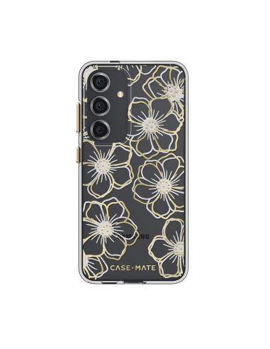 Etui Do Samsung Galaxy S24 Case-Mate Floral Gems Złoty
