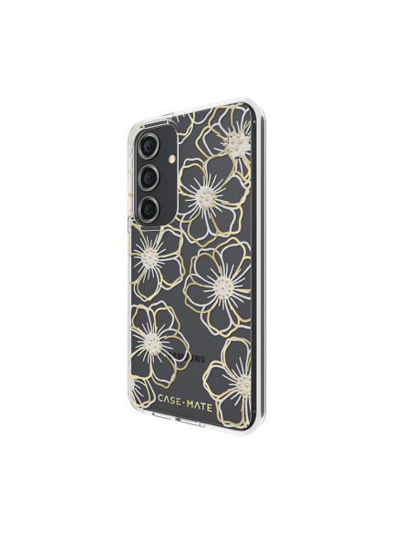 Etui Do Samsung Galaxy S24 Case-Mate Floral Gems Złoty