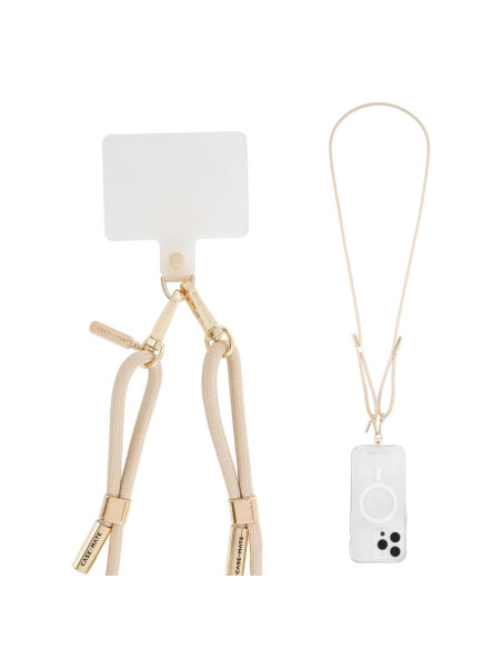 Pasek na ramię do telefonu Case-Mate Phone Crossbody Rope Beżowy