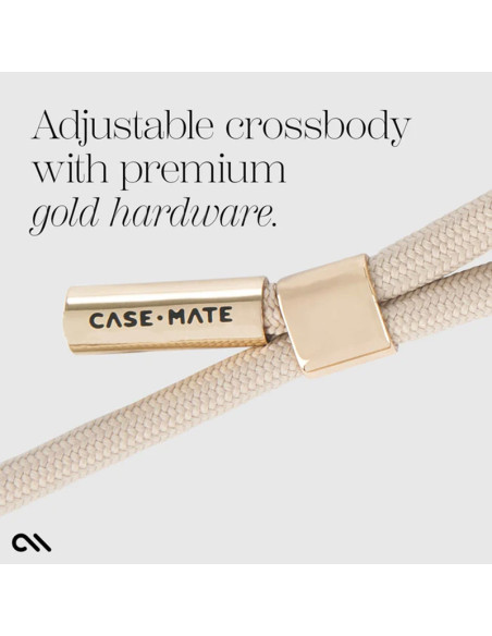 Pasek na ramię do telefonu Case-Mate Phone Crossbody Rope Beżowy