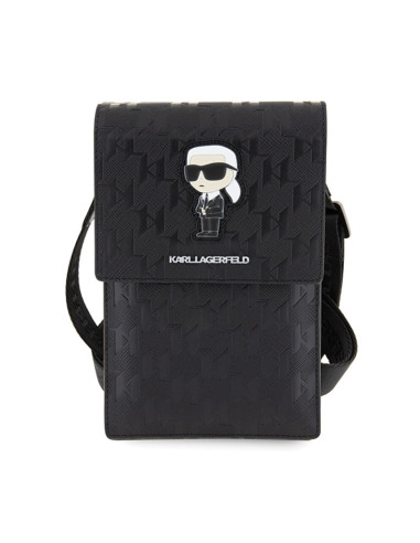 Torebka crossbody na telefon Karl Lagerfeld...