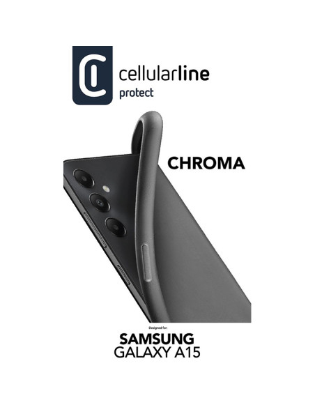 Etui Do Samsung Galaxy A15 4G / 5G Cellularline Chroma Case Czarny