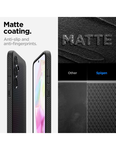 Etui Do Galaxy A35 5G Spigen Liquid Air Czarny Matowy