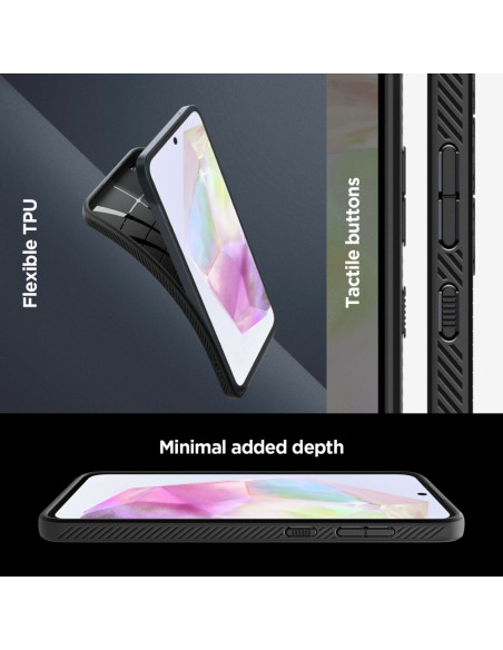 Etui Do Galaxy A35 5G Spigen Liquid Air Czarny Matowy