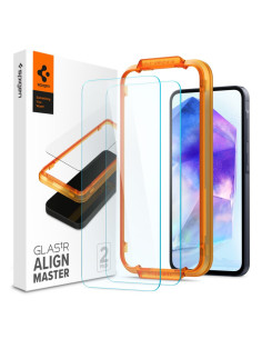2x Szkło Hartowane Spigen Alm Glas.Tr Galaxy A55 5G
