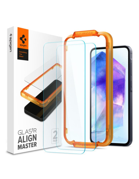 2x Szkło Hartowane Spigen Alm Glas.Tr Galaxy A55 5G