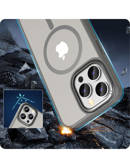 Etui Do iPhone 15 Pro Max Tech-Protect Magmat ”2” Magsafe Szary Matowy