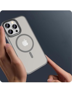 Etui Do iPhone 15 Pro Tech-Protect Magmat ”2” Magsafe Szary Matowy