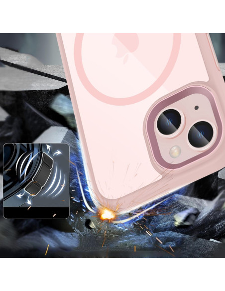Etui Do iPhone 15 Tech-Protect Magmat Magsafe Różowy