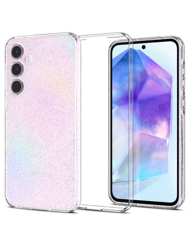 Etui Do Galaxy A55 5G Spigen Liquid Przezroczysty Brokatowy