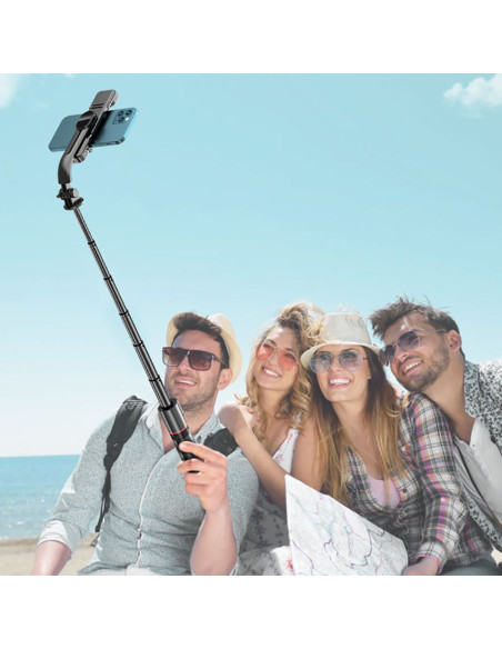 Statyw Tech-Protect L05S Wireless Selfie Stick Tripod & Led Light Czarny