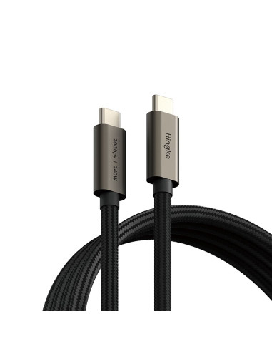 Kabel 2x2 Typ-C PD240W 100cm Ringke USB 3.2 Gen Czarny