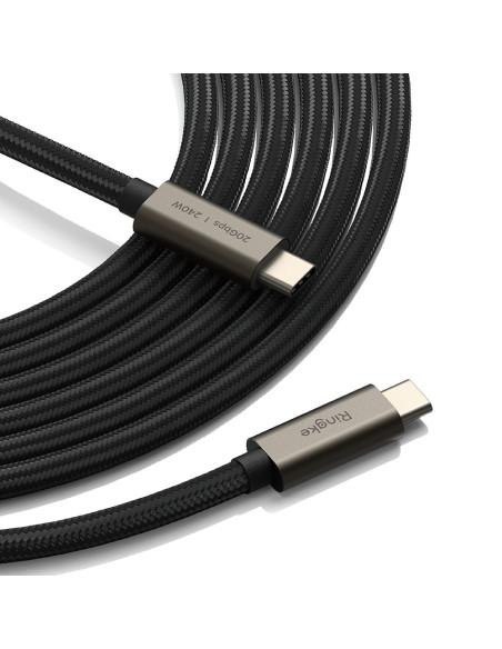 Kabel 2x2 Typ-C PD240W 200cm Ringke USB 3.2 Gen Czarny