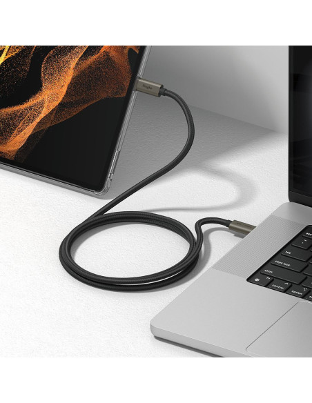 Kabel 2x2 Typ-C PD240W 200cm Ringke USB 3.2 Gen Czarny