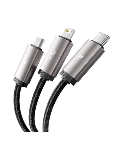 Kabel 3w1 Lightning / Typ-C / Micro-USB...