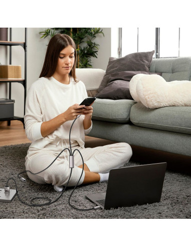 Kabel 3w1 Lightning / Typ-C / Micro-USB...