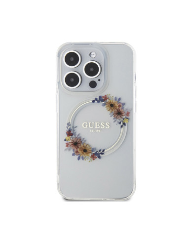 Etui Do iPhone 15 Pro Guess IML Flowers Wreath...