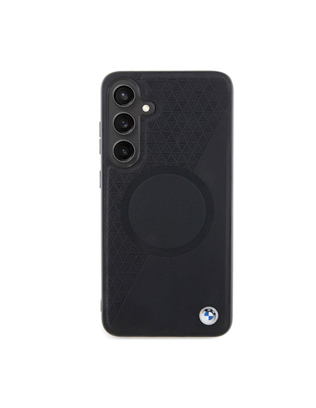 Etui Do Samsung Galaxy S24+ BMW Leather Half Textured & Circle MagSafe Czarny