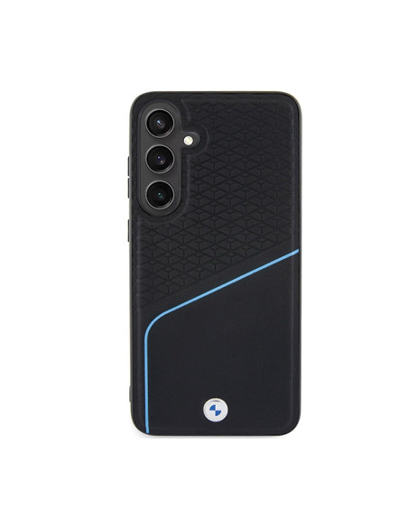 Etui Do Samsung Galaxy S24+ BMW Signature Leather Textured & Line MagSafe Czarny