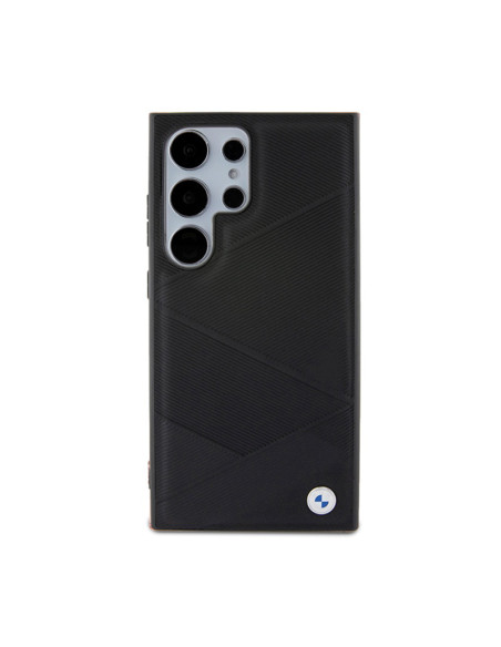 Etui Do Samsung Galaxy S24 Ultra BMW Signature Leather Crossing Lines Pattern Czarny